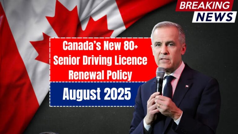 Canada’s New 80+ Senior Driving Licence Renewal Policy Explained August 2025